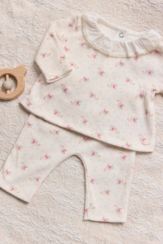 Outfit Long - Ecru flowers - Image principale