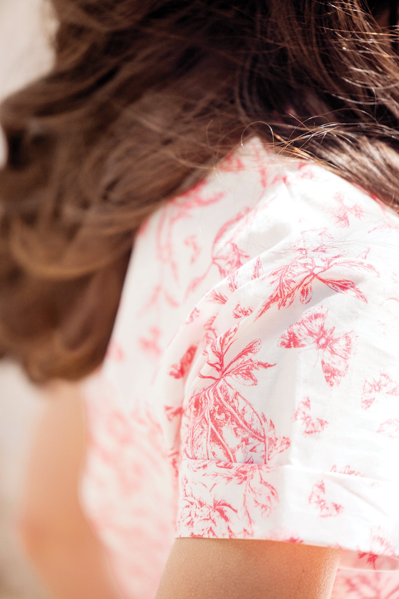 Ensemble court - Praline inspiration Toile de Jouy