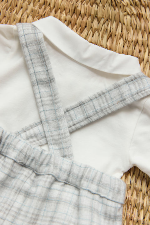 Ensemble court - Greige carreaux - Image principale