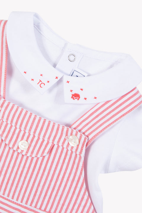 Ensemble court - Praline rayures - Image principale