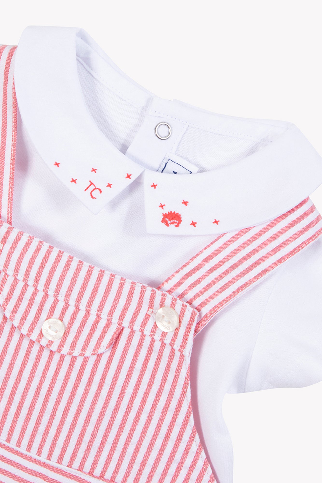 Ensemble court - Praline rayures