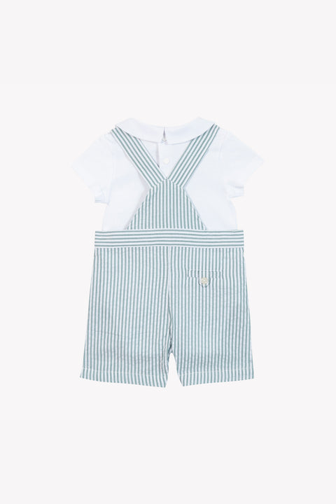 Ensemble court - Emeraude rayures - Image principale