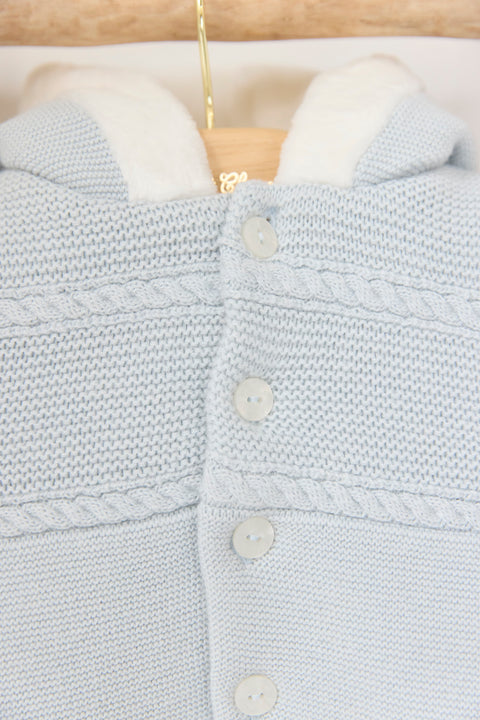 Manteau - Bleu chiné - Image principale