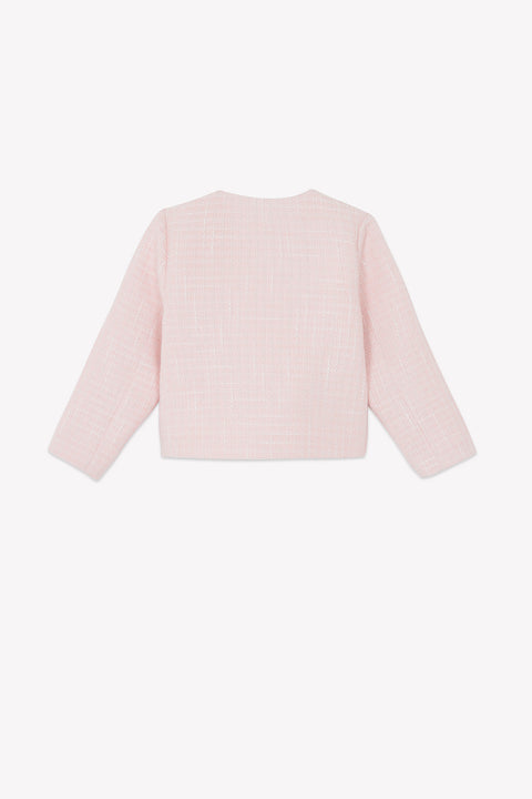 Jacket - Pink powder tweed - Image principale