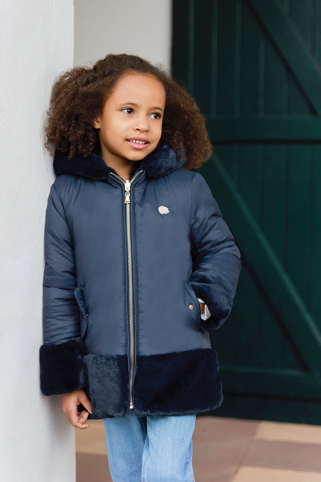 Doudoune - Marine réversible - Image principale