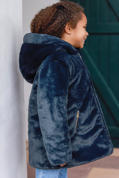 Doudoune - Marine réversible - Image principale