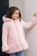 Donsjack - Roze poeder Omkeerbaar