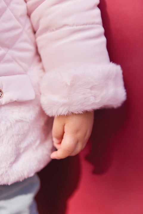 Doudoune - Rose pale réversible - Image principale