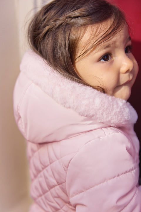 Doudoune - Rose pale réversible - Image principale