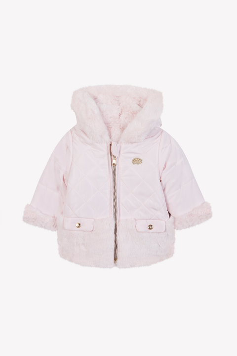 Doudoune - Rose pale réversible - Image principale