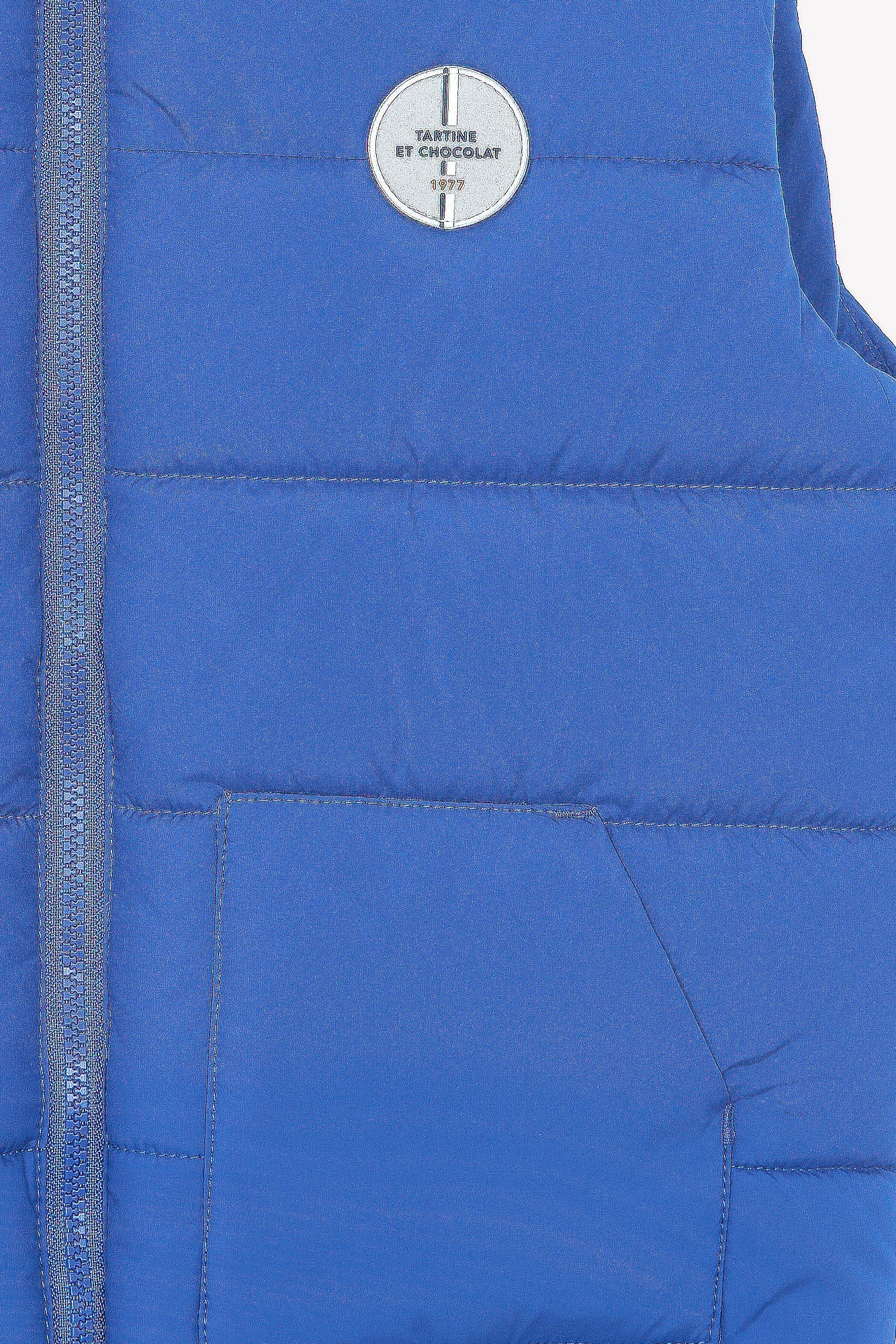 Geschwollene Jacke - Blau Elektrischer Ärmel