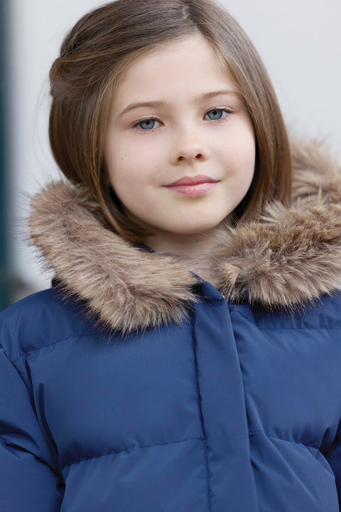 Doudoune longue - Marine - Image principale