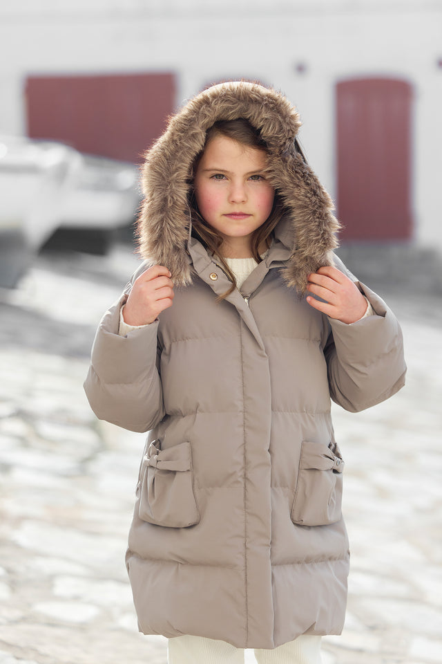 Doudoune longue - Taupe - Image principale