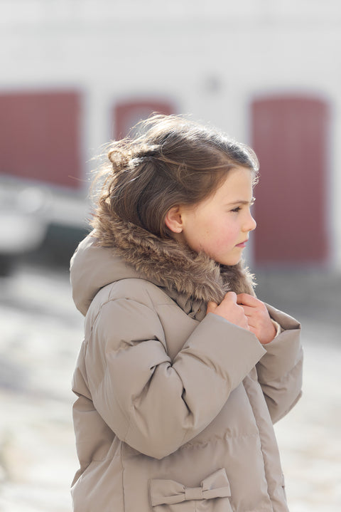 Doudoune longue - Taupe - Image principale