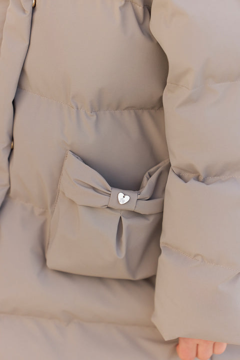 Doudoune longue - Taupe - Image principale