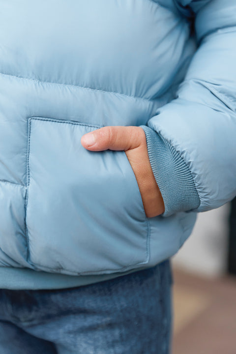 Down jacket - Blue Greye Water-repellent - Image principale