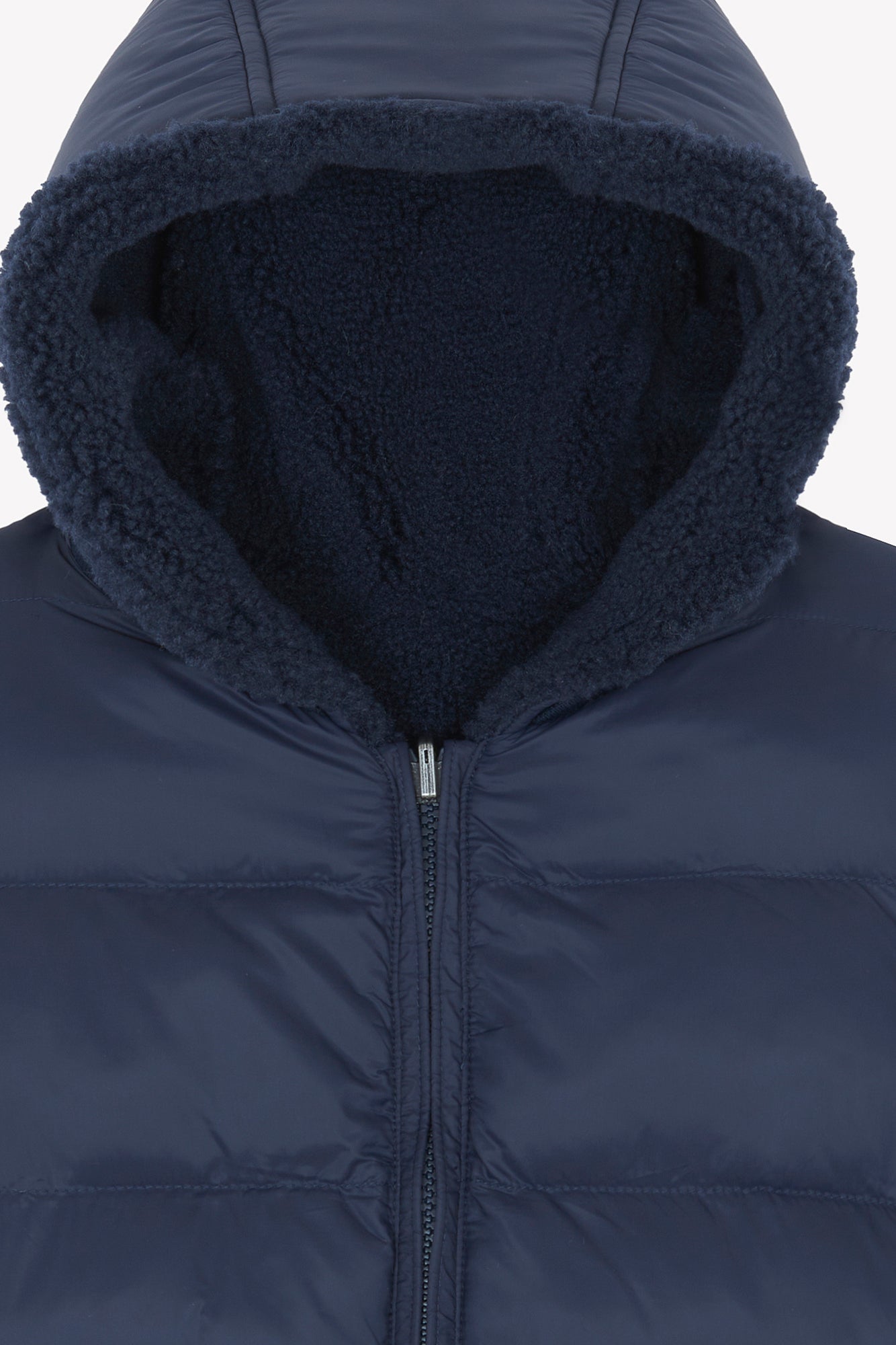 Geschwollene Jacke - Marineblau Wasserabweisend