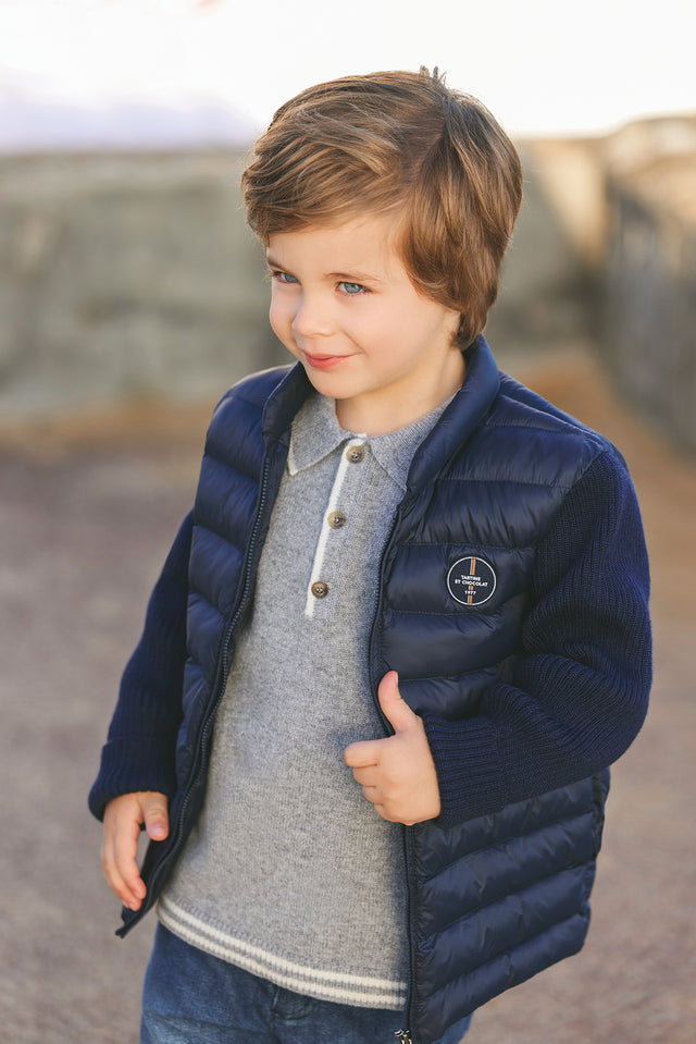 Below Down jacket - Navy - Image principale