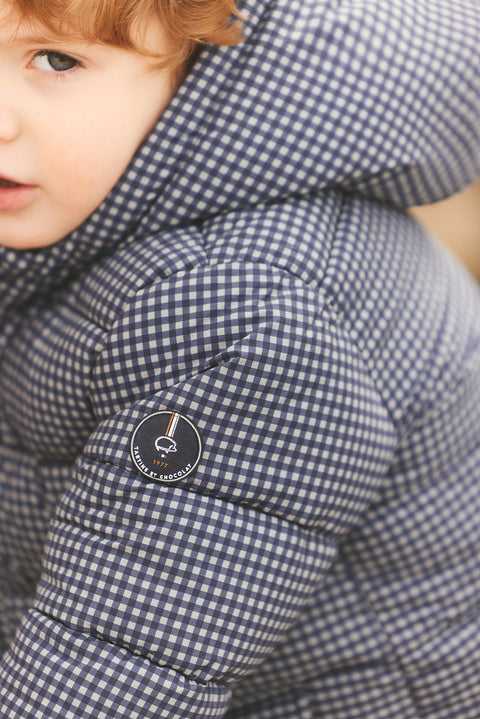 Doudoune - Marine vichy - Image principale