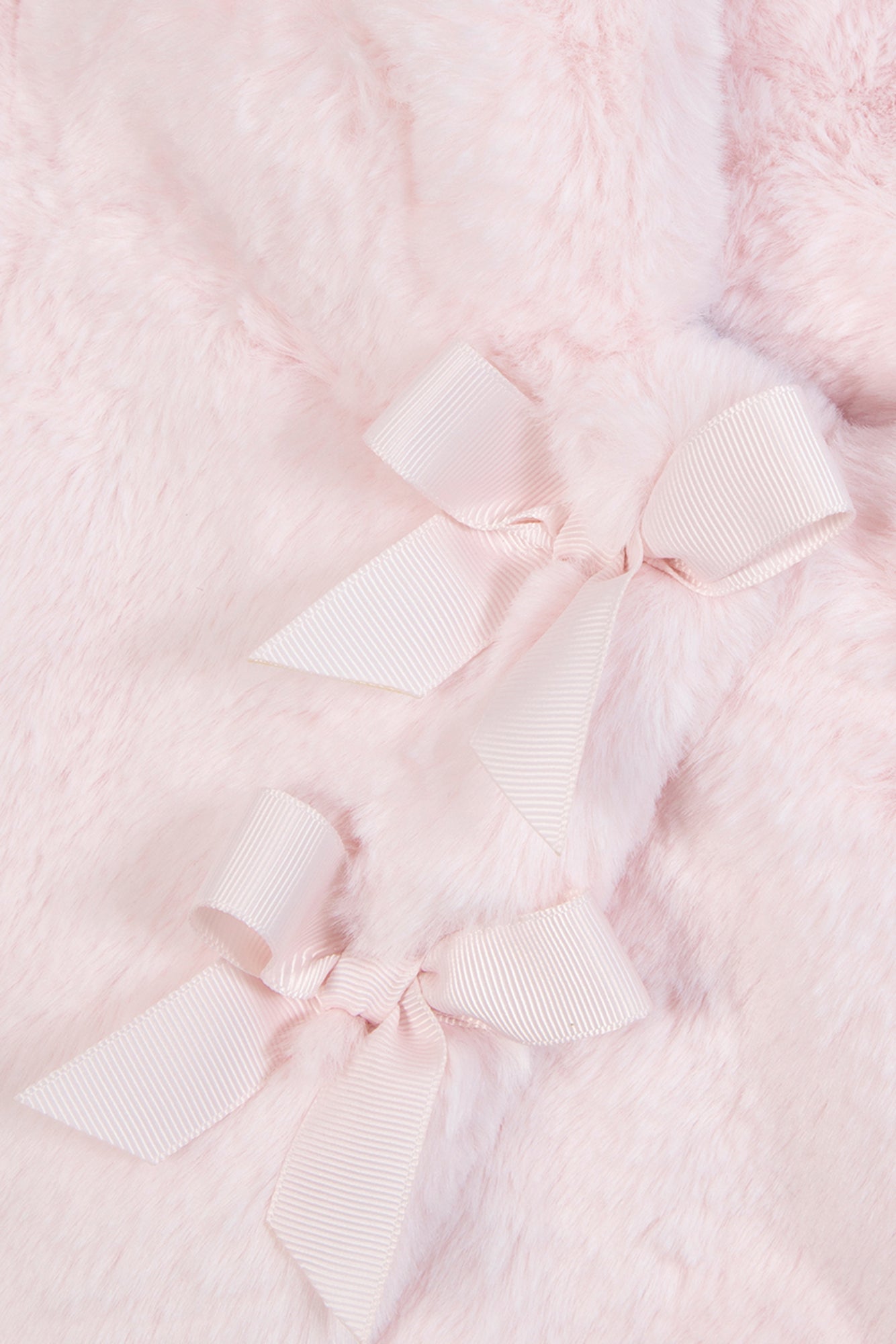 Manteau - Rose pâle imitation fourrure