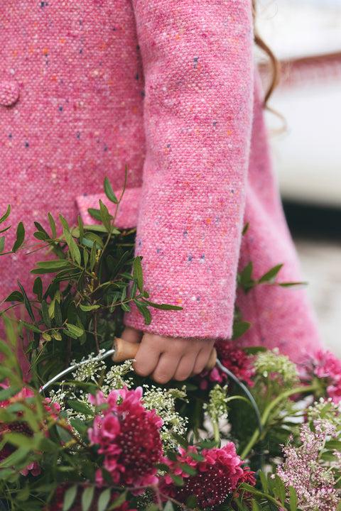 Manteau - Magenta en laine - Image principale