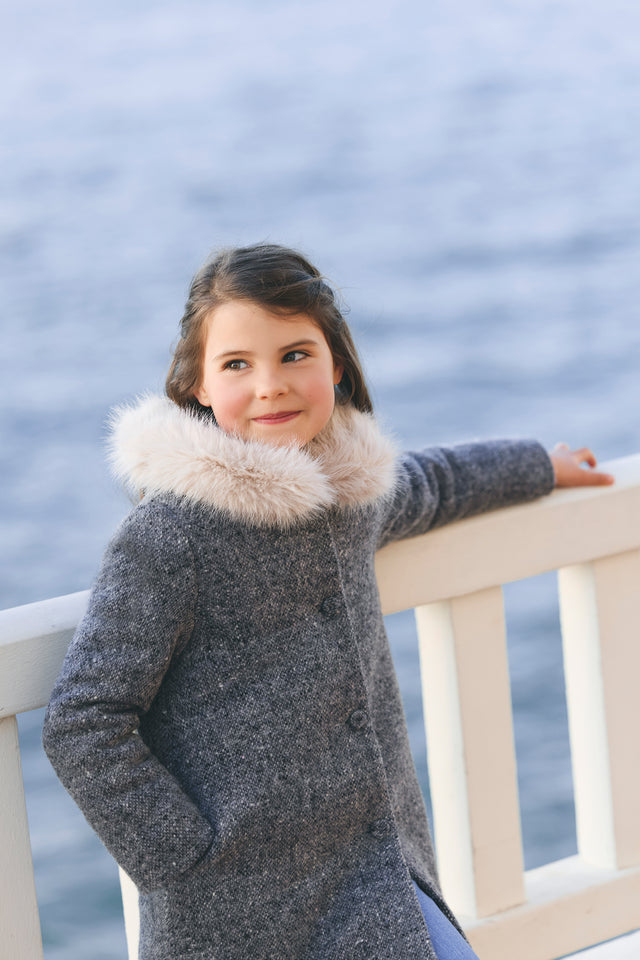 Manteau - Gris foncé en laine - Image principale