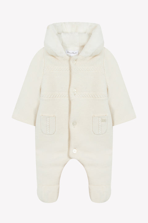 Jumpsuit Onesie - Ecru knitwear - Image principale