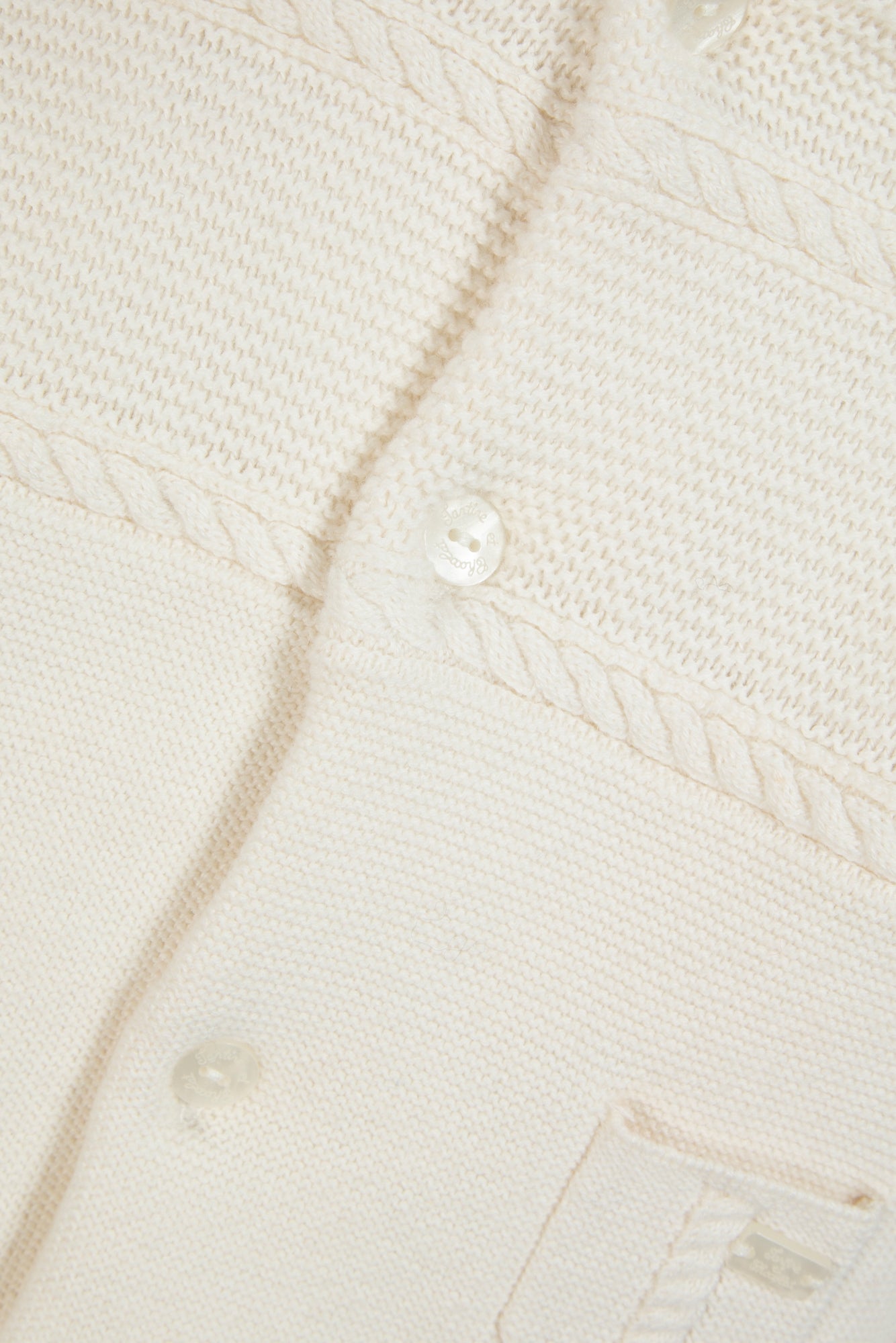 Kombination Einteiler - Ecru In Strickwaren