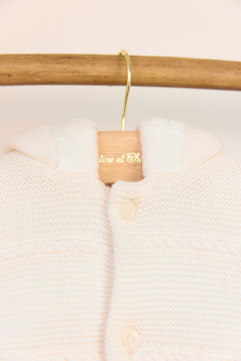 Combinaison Pilote - Ecru en maille - Image principale