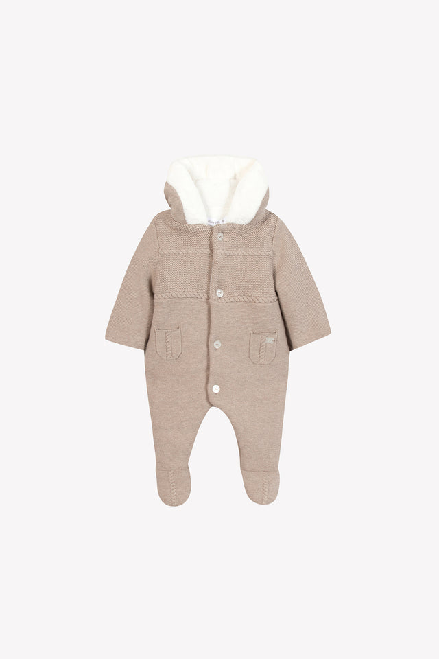 Combinatie Onesie - Gevlekt grijs in Gaas - Image principale