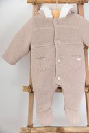 Kombination Einteiler - Grau meliert Strickwaren