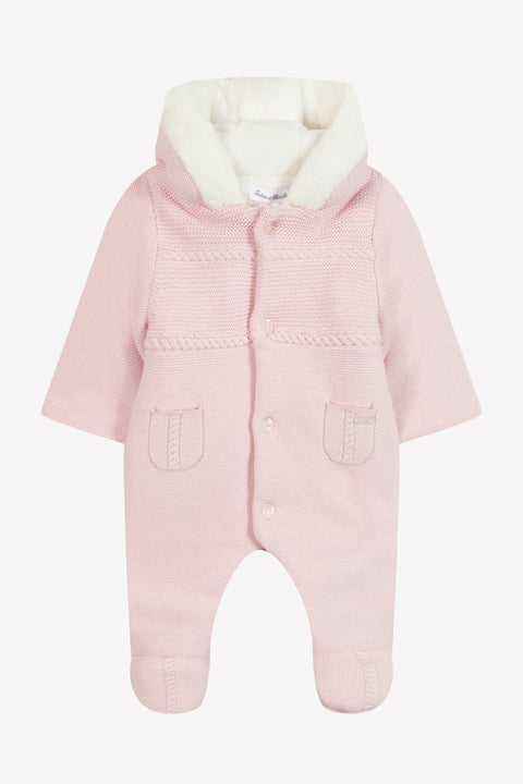 Jumpsuit onesie - Pale pink knitwear - Image principale