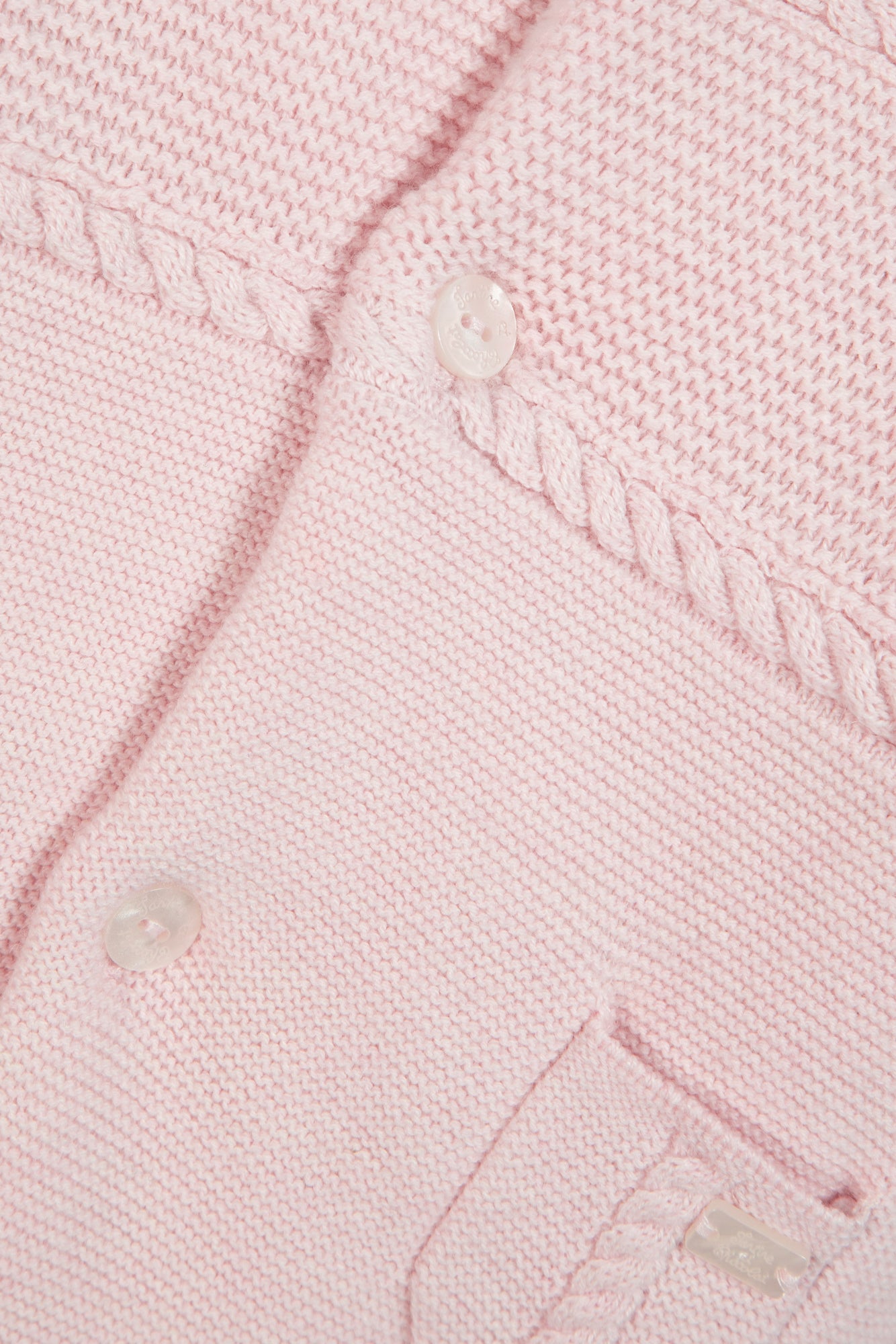 Kombination Einteiler - Blassrosa In Strickwaren