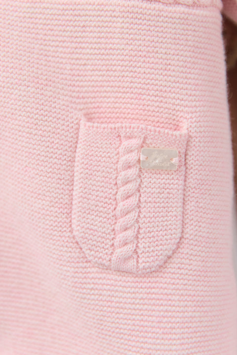 Combinaison Pilote - Rose pâle en maille - Image principale