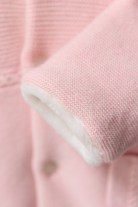 Combinaison Pilote - Rose pâle en maille - Image principale