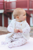 Gilet - Ecru imitation fourrure