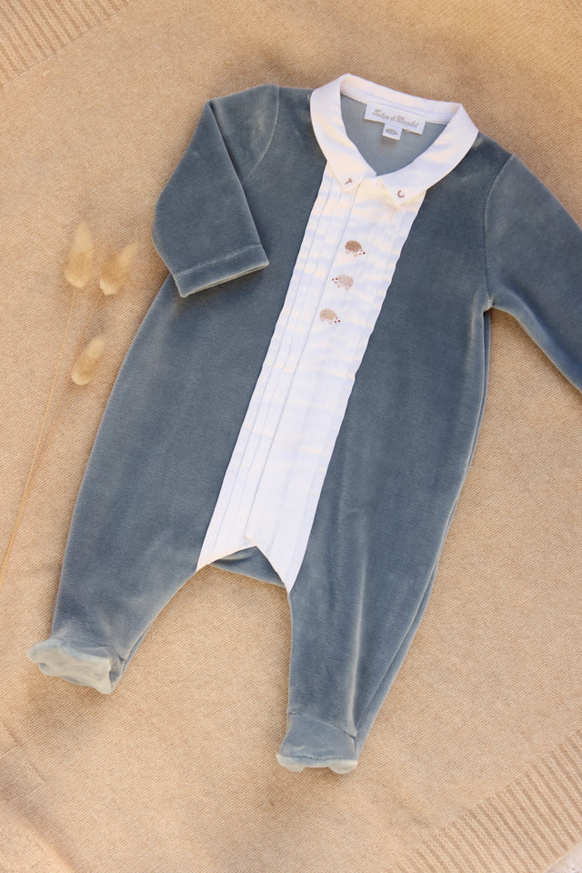 Pyjama - Bleu orage hérisson - Image principale