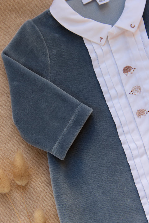 Pyjama - Bleu orage hérisson - Image principale