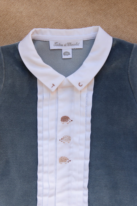 Pyjama - Bleu orage hérisson - Image principale