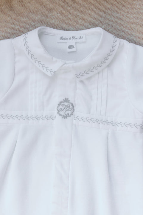 Pyjama - Blanc plis religieux - Image principale