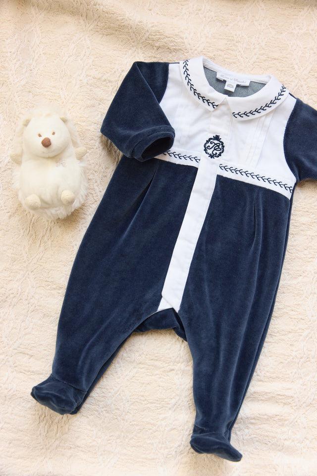 Pyjama - Marine plis religieux - Image principale