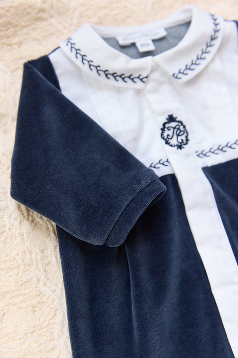 Pyjama - Marine plis religieux - Image principale