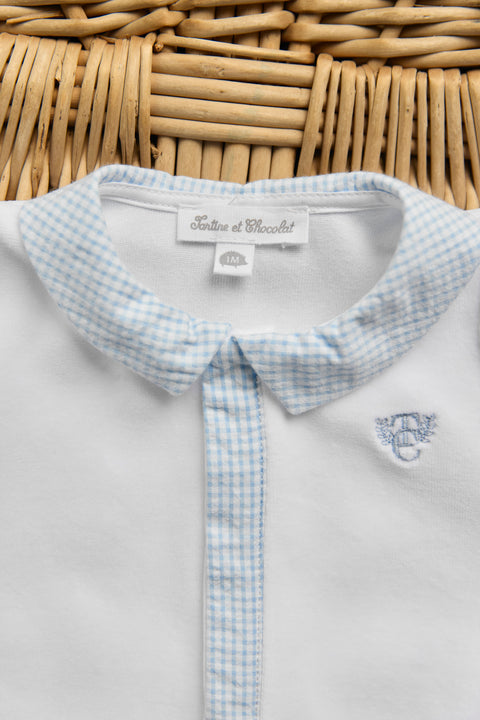 Pyjama - Blanc vichy - Image principale