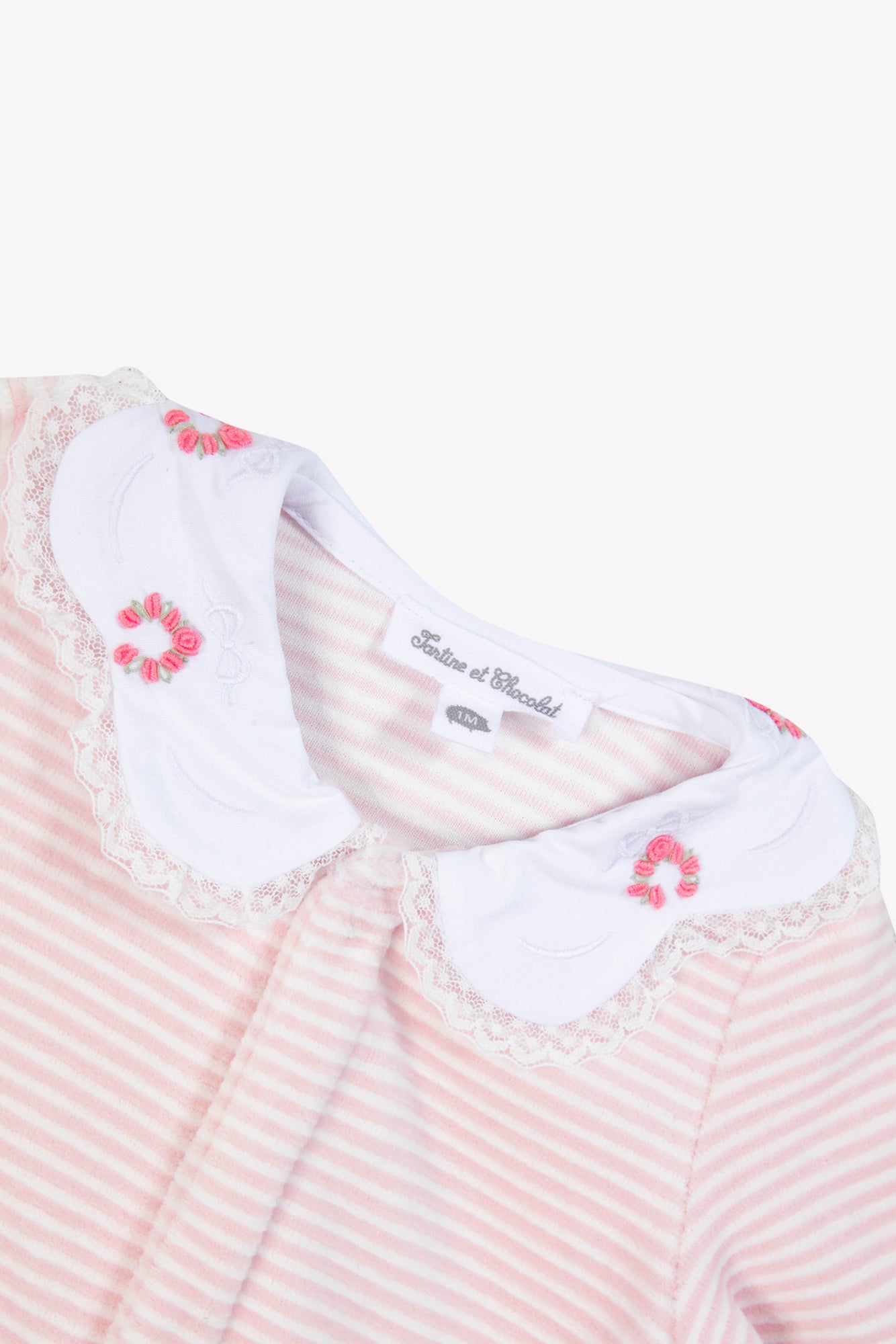 Pyjama - Rose pâle à rayures