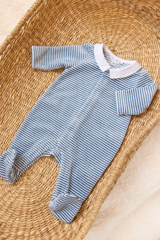 Pyjama - Bleu orage à rayures - Image principale