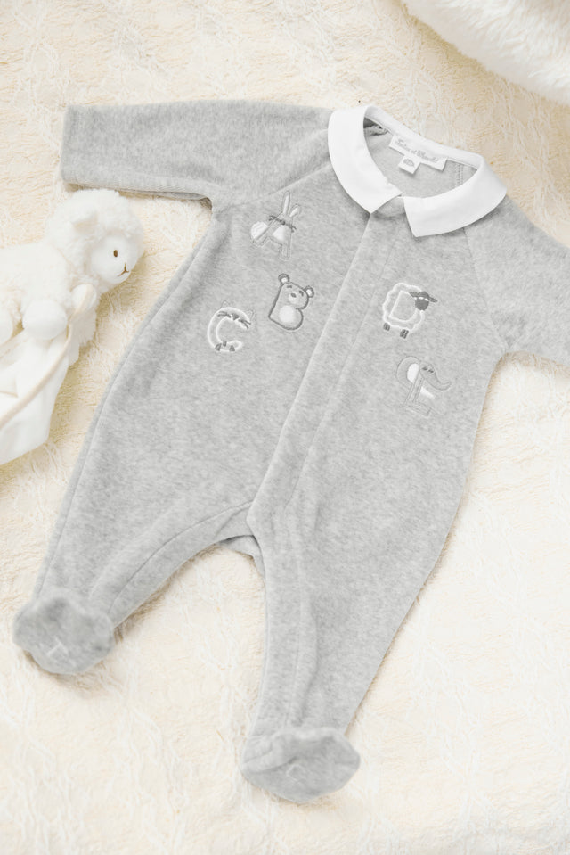 Pyjama - Gris chiné abécédaire - Image principale