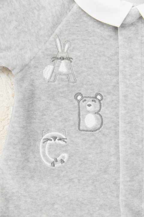 Pyjama - Gris chiné abécédaire - Image principale