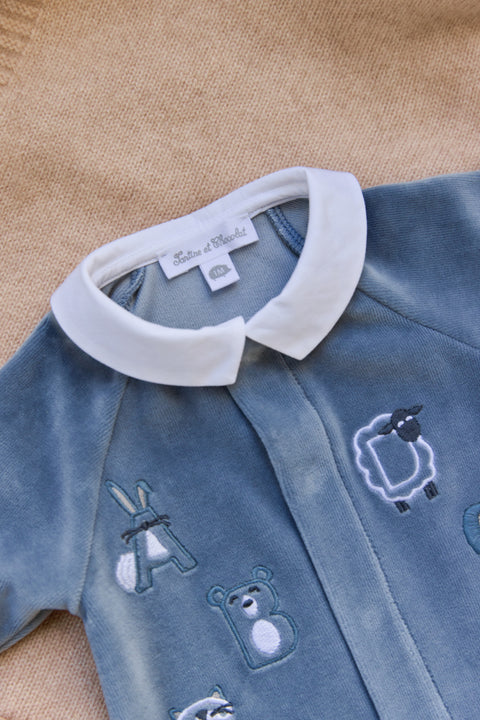 Pyjama - Bleu orage abécédaire - Image principale