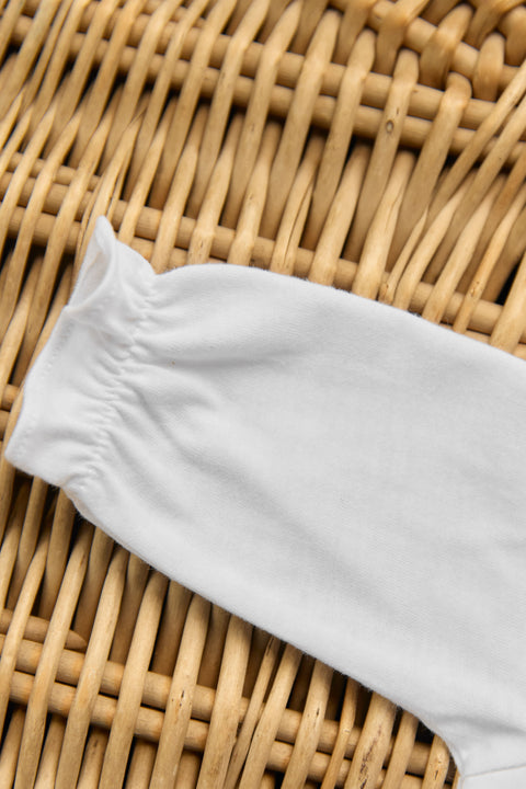 Pyjama - Blanc col volanté - Image principale