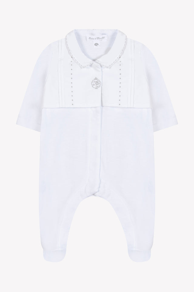 Pajamas - Light grey Pointed collar - Image principale